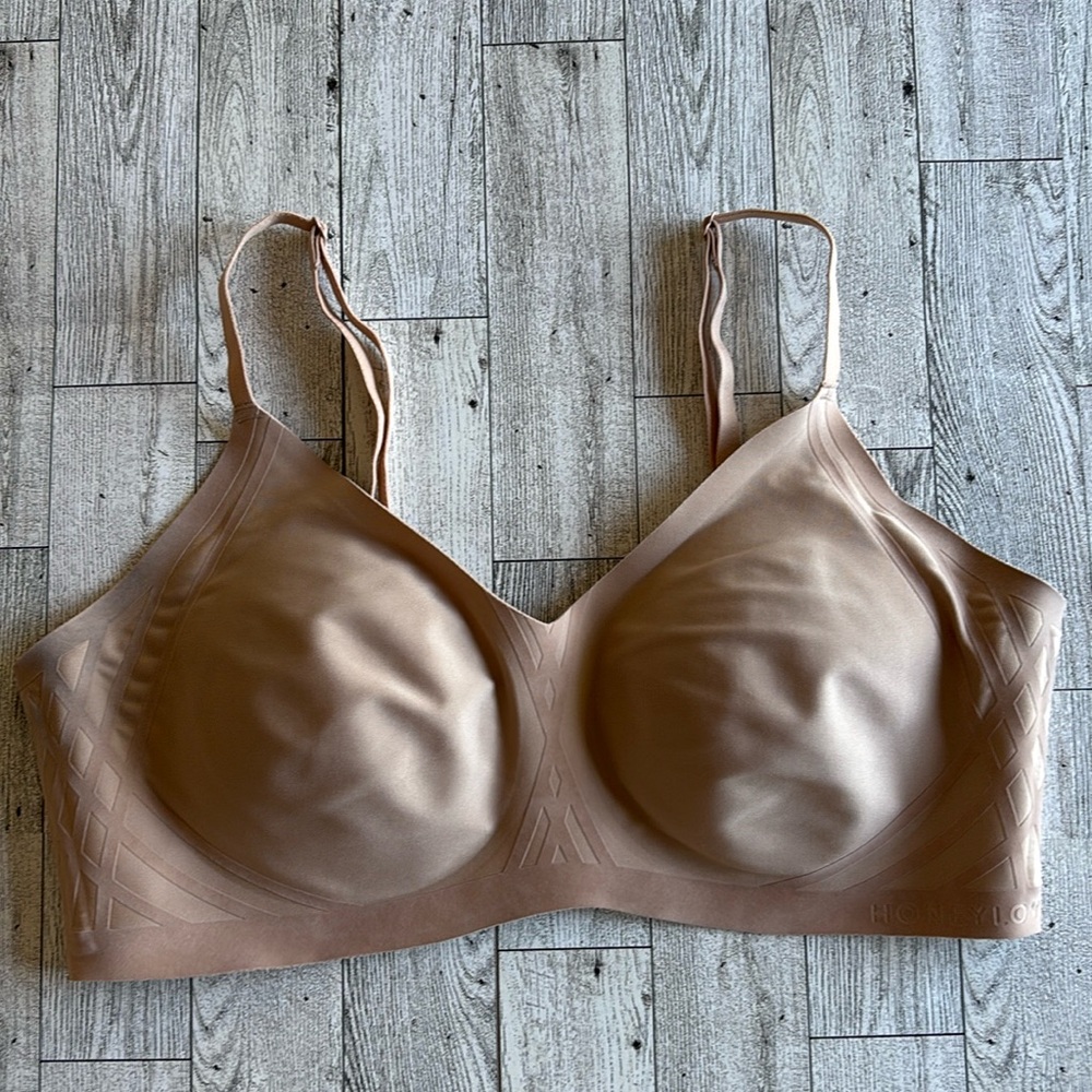 Honeylove body‎ silhouette bra nude size medium LWBR0201